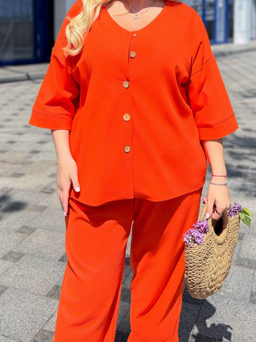 Комплект от ленена смес - Twiggy Shop