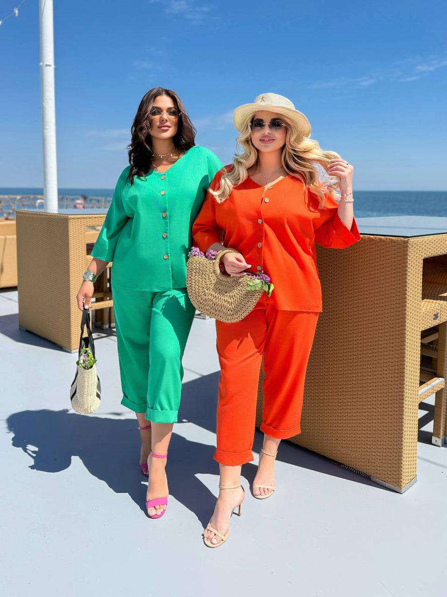 Комплект от ленена смес - Twiggy Shop