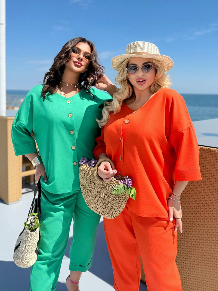 Комплект от ленена смес - Twiggy Shop