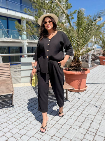 Комплект от ленена смес - Twiggy Shop