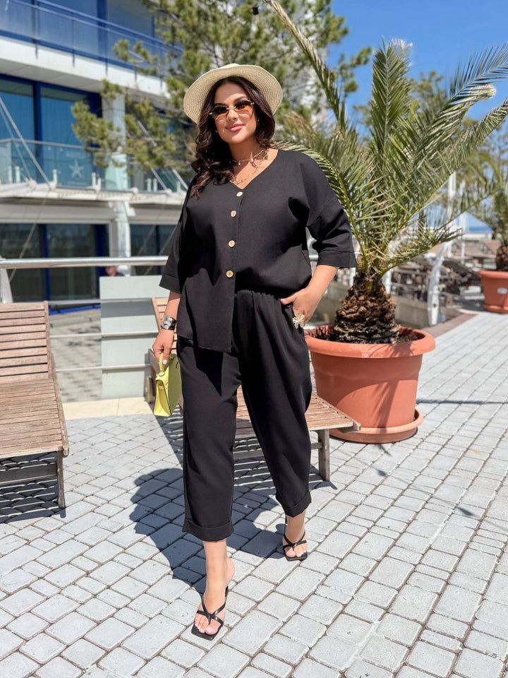 Комплект от ленена смес - Twiggy Shop