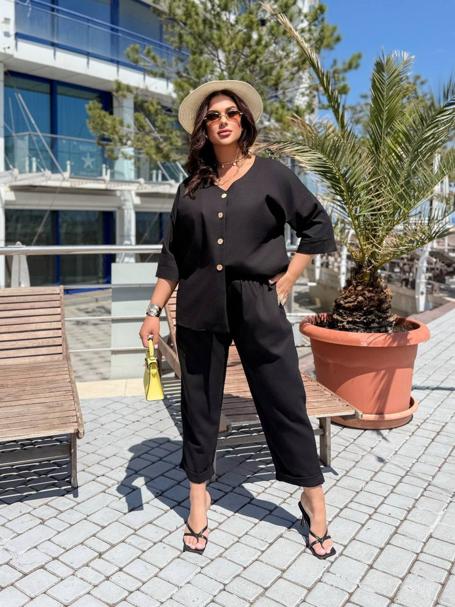 Комплект от ленена смес - Twiggy Shop