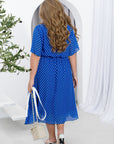 Рокля от шифон на точки - Twiggy Shop