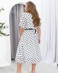 Рокля от шифон на точки - Twiggy Shop