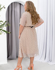 Рокля от шифон на точки - Twiggy Shop
