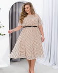 Рокля от шифон на точки - Twiggy Shop
