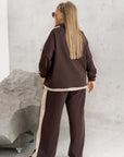 Ватиран комплект с широк панталон - Twiggy Shop