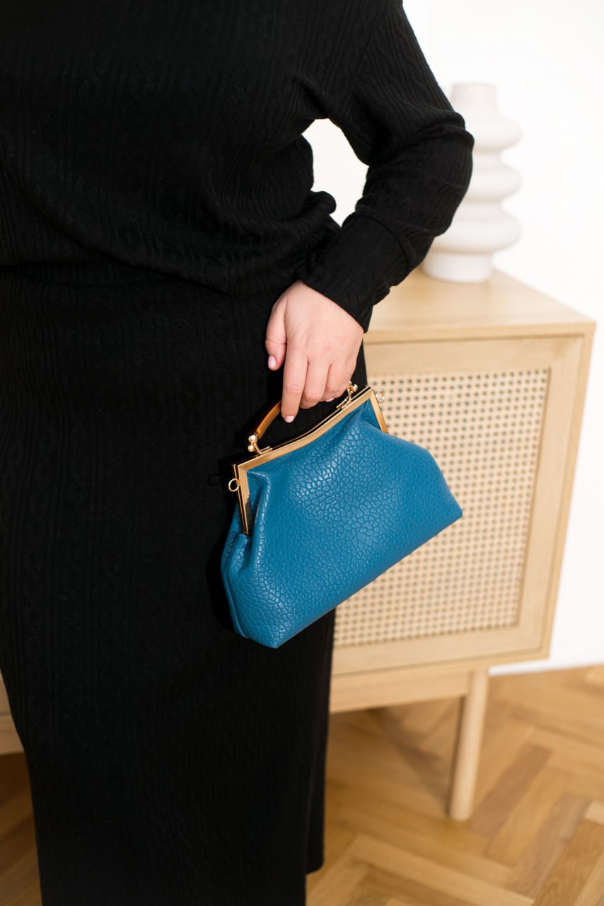 Комплект с пола от структуриран трикотаж - Twiggy Shop