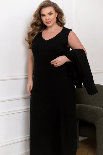 Комплект от миди рокля и пуловер - Twiggy Shop