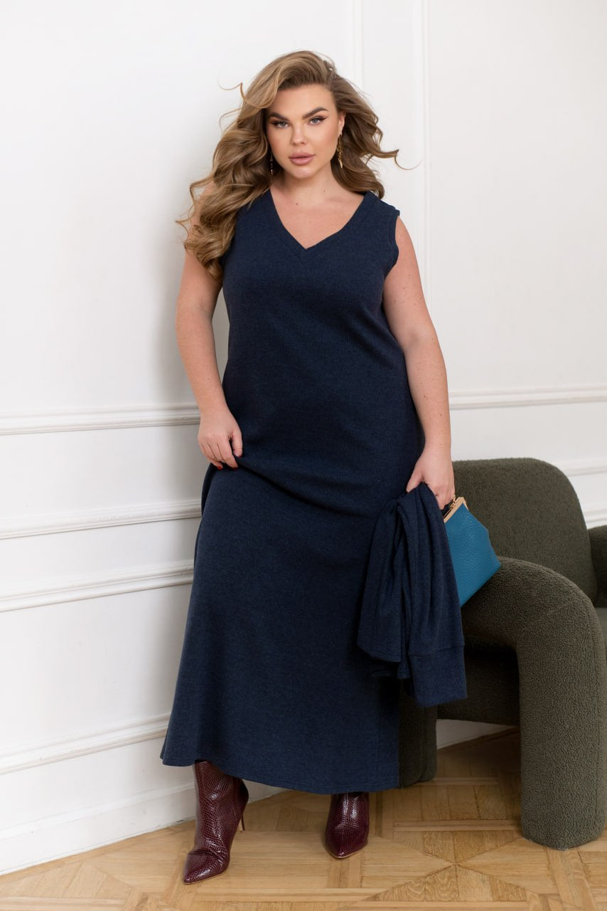 Комплект от миди рокля и пуловер - Twiggy Shop