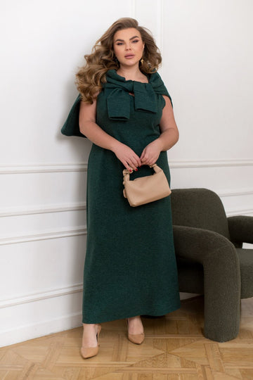 Комплект от миди рокля и пуловер - Twiggy Shop