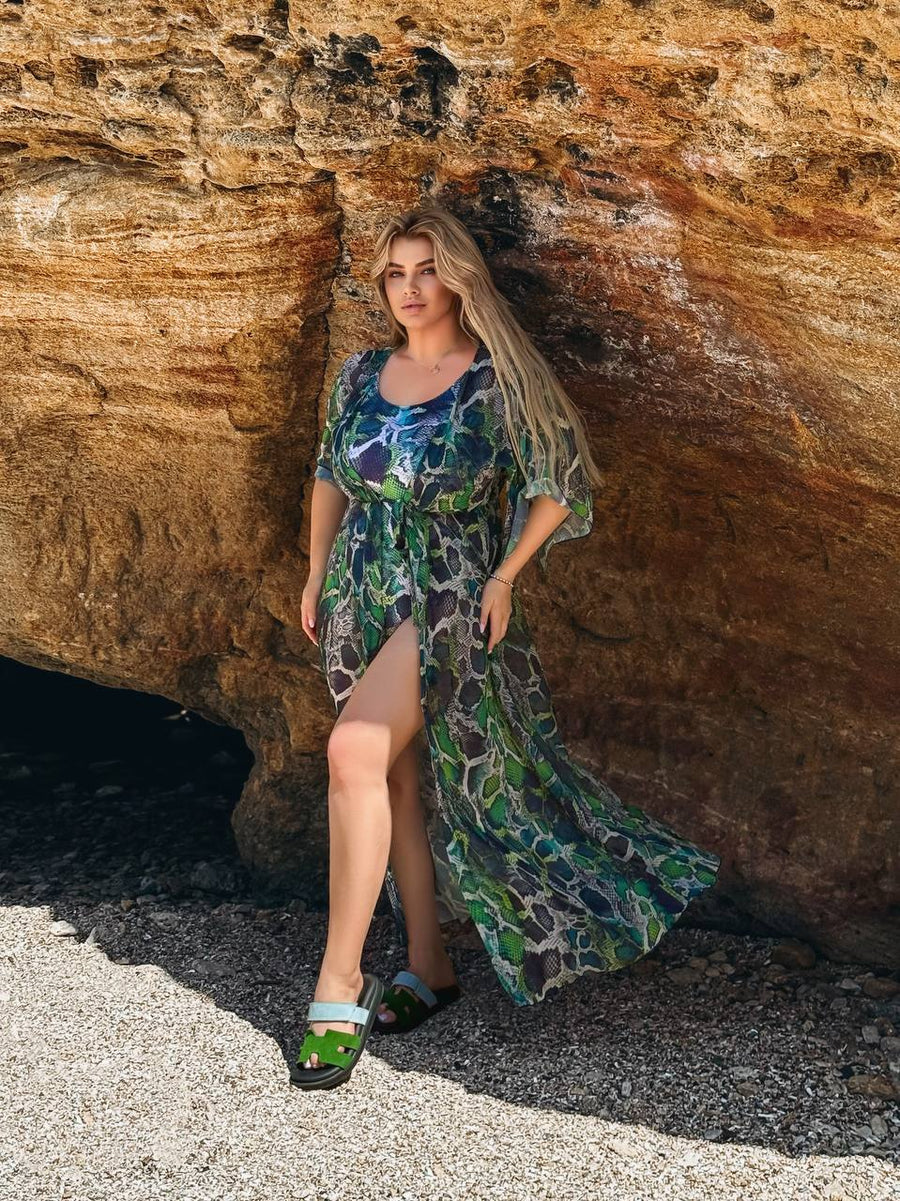 Дълга плажна туника - Twiggy Shop