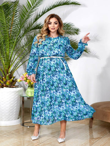 Разкроена рокля от шифон - Twiggy Shop