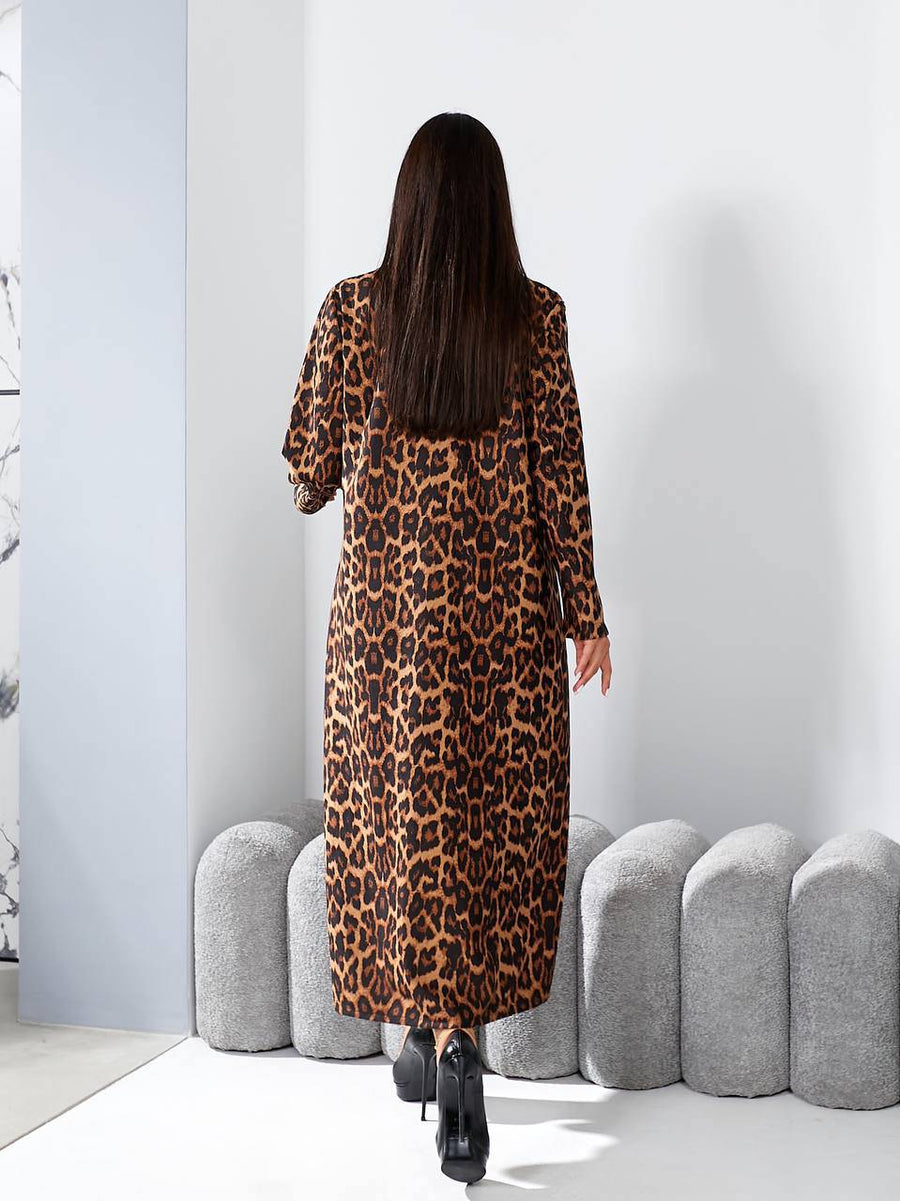 Рокля в миди дължина с джобове - Twiggy Shop