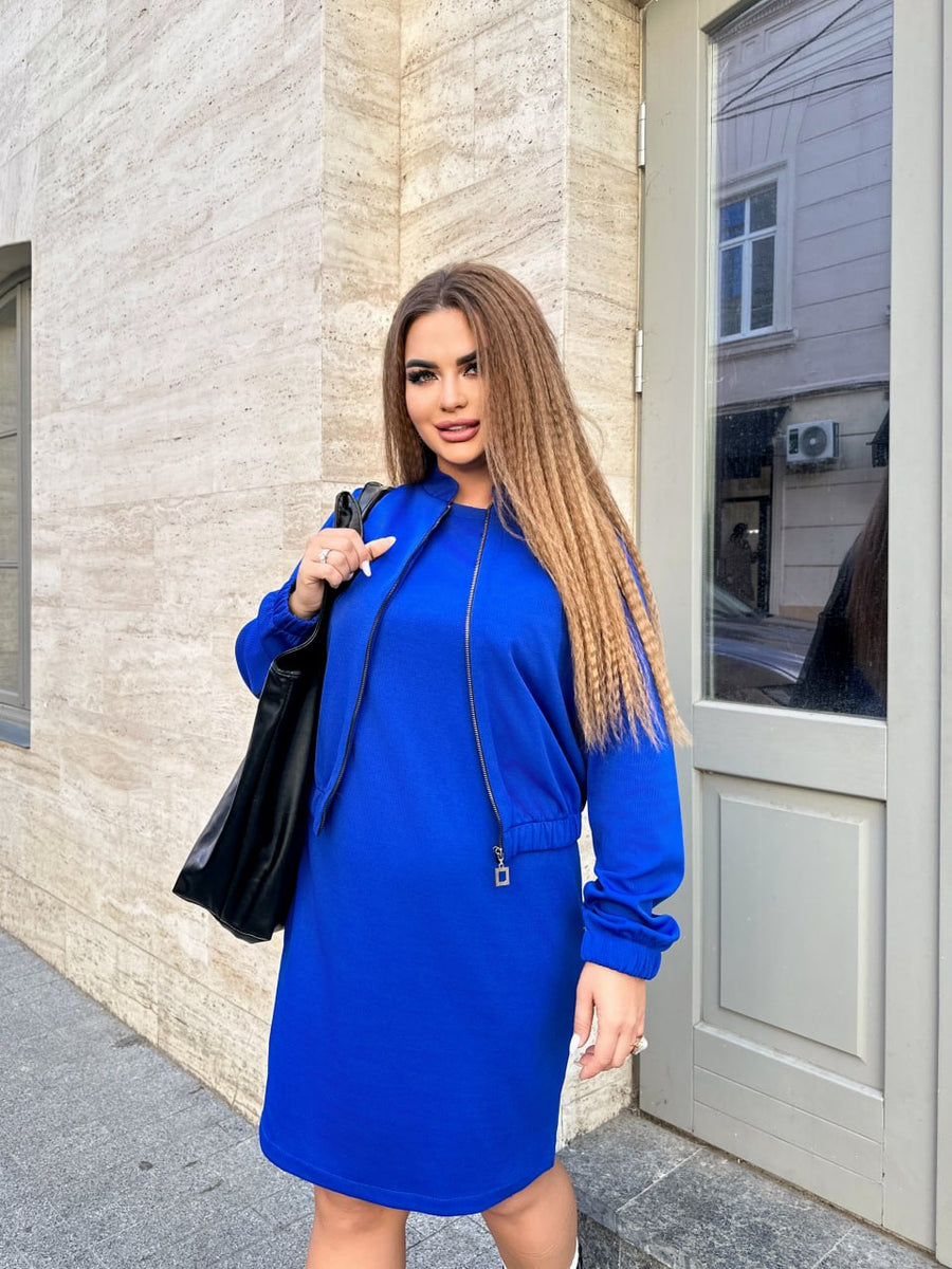 Комплект от рокля и жилетка - Twiggy Shop