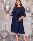 Разкроена рокля с лурекс - Twiggy Shop