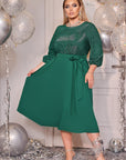 Разкроена рокля с лурекс - Twiggy Shop