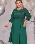 Разкроена рокля с лурекс - Twiggy Shop