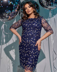 Рокля от дантела с бродерия - Twiggy Shop