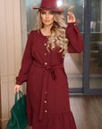Вталена рокля с копчета - Twiggy Shop