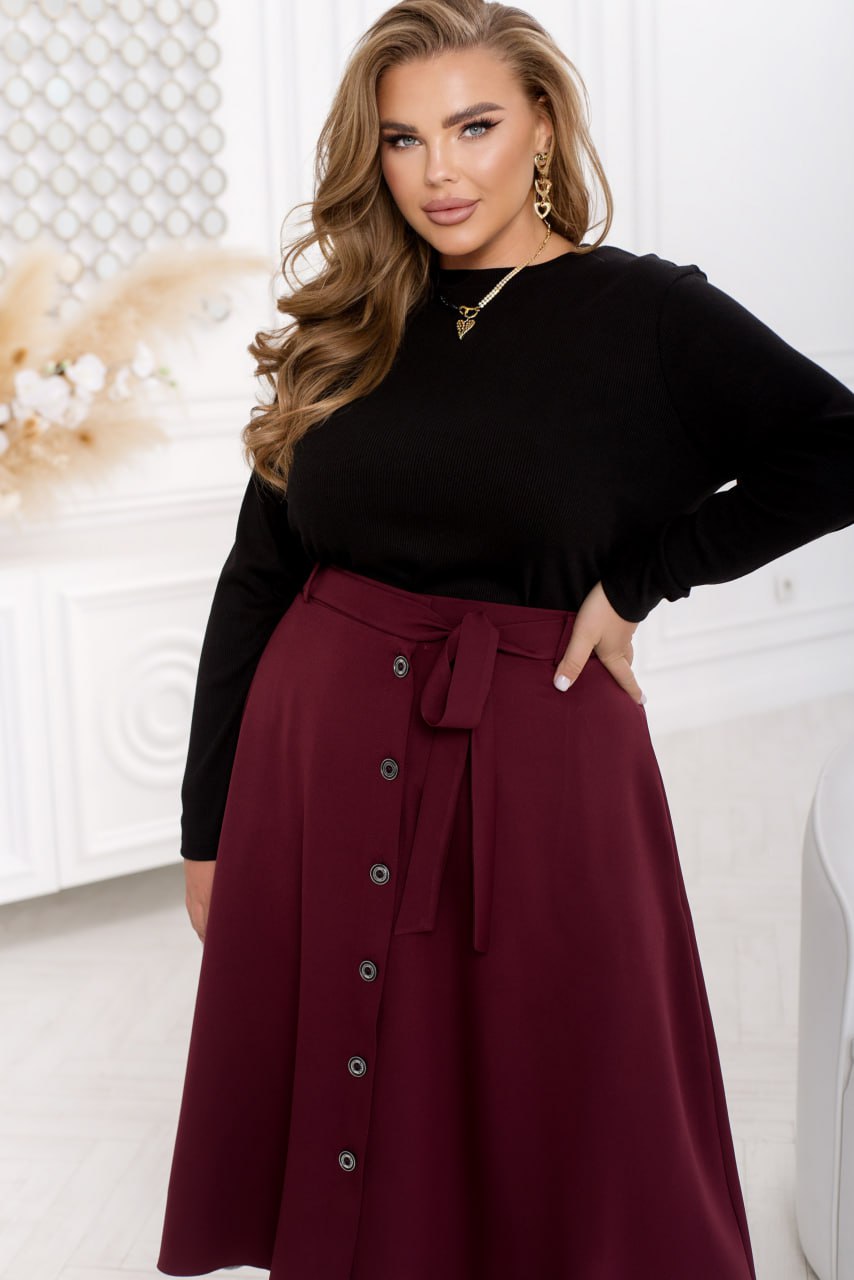 Трикотажен пуловер с рипсена плетка - Twiggy Shop