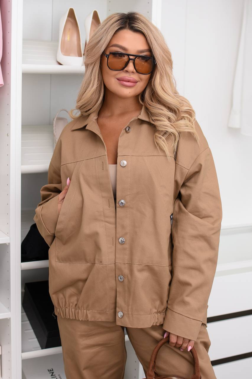 Комплект от деним с копчета - Twiggy Shop