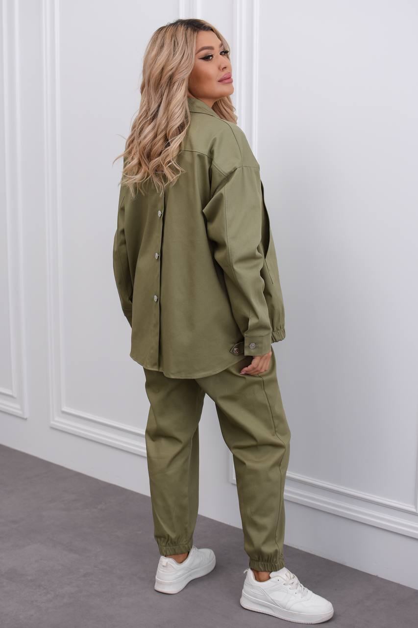 Комплект от деним с копчета - Twiggy Shop