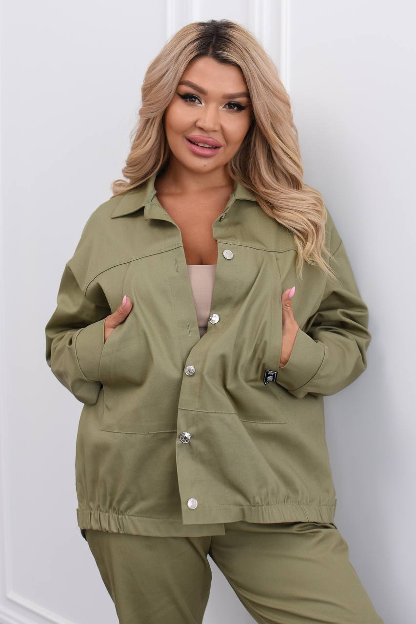 Комплект от деним с копчета - Twiggy Shop