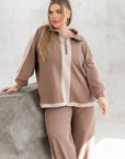 Ватиран комплект с широк панталон - Twiggy Shop