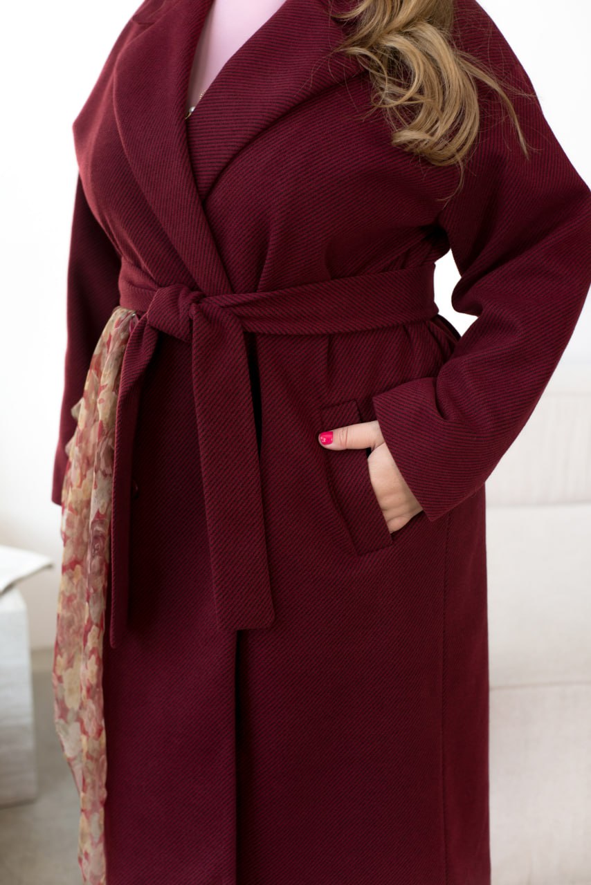 Дълго палто с колан - Twiggy Shop