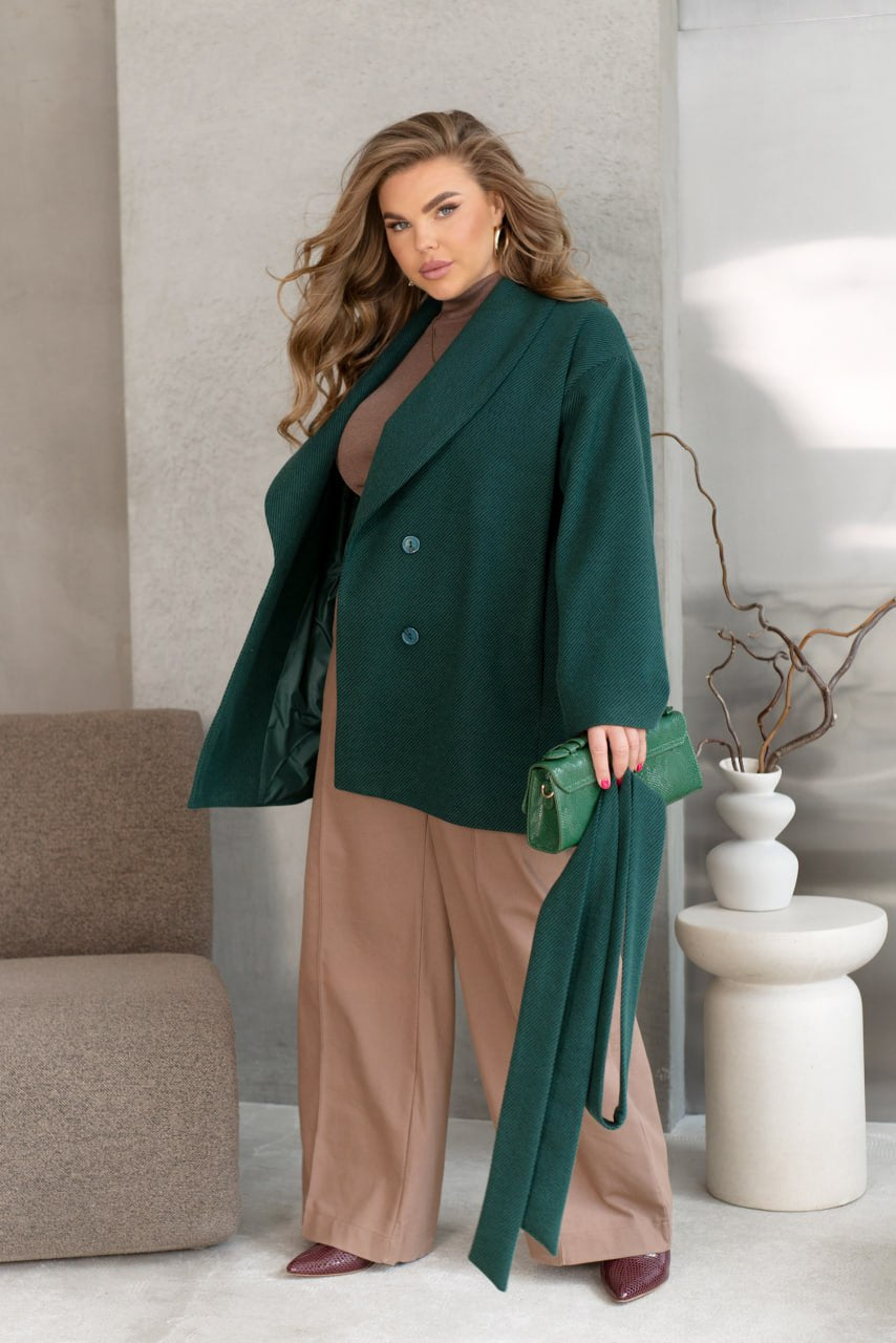 Късо палто с колан - Twiggy Shop