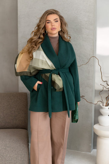 Късо палто с колан - Twiggy Shop