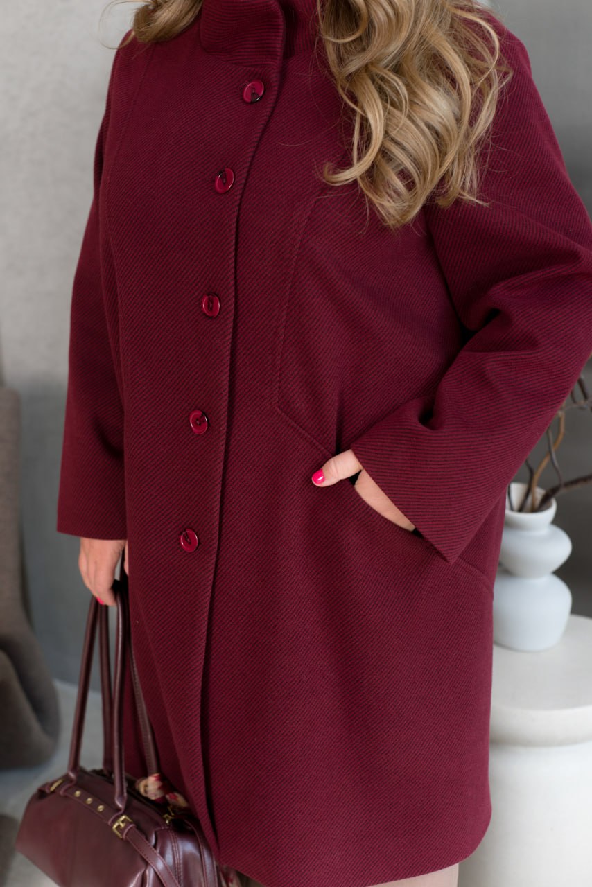 Дълго палто в права кройка - Twiggy Shop