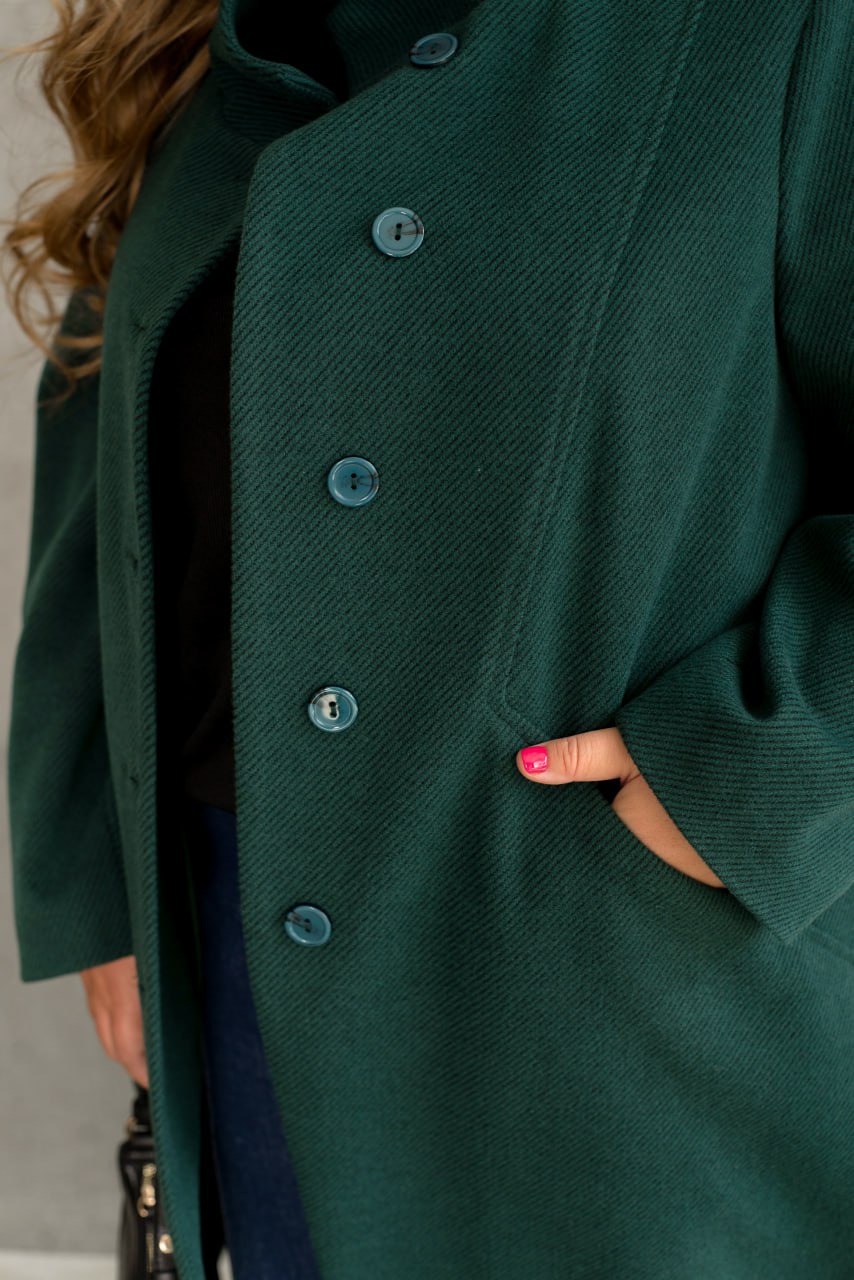 Дълго палто в права кройка - Twiggy Shop