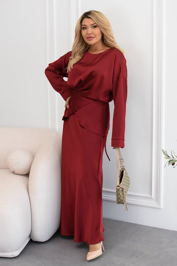 Комплект от блуза и пола - Twiggy Shop