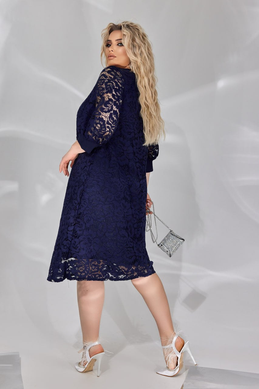 Рокля в свободна кройка от дантела - Twiggy Shop