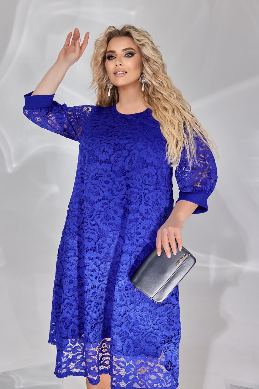 Рокля в свободна кройка от дантела - Twiggy Shop