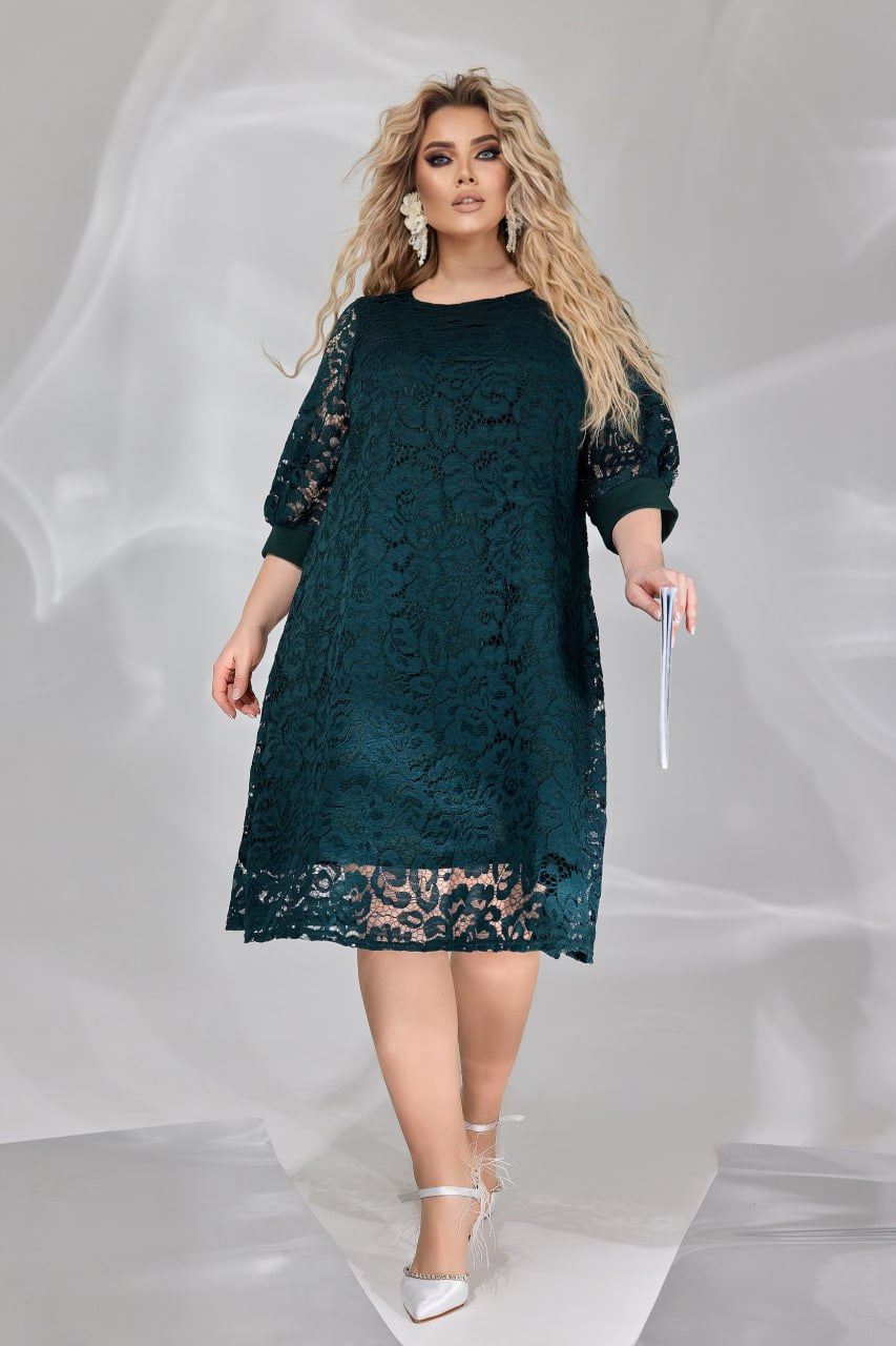 Рокля в свободна кройка от дантела - Twiggy Shop