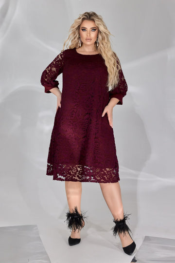 Рокля в свободна кройка от дантела - Twiggy Shop