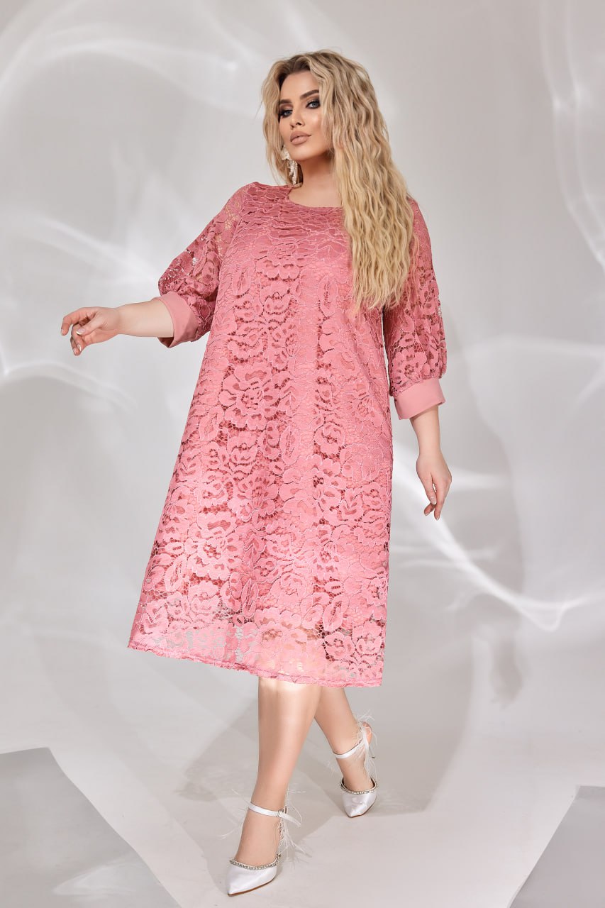 Рокля в свободна кройка от дантела - Twiggy Shop