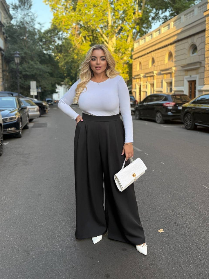 Панталон с широк крачол - Twiggy Shop