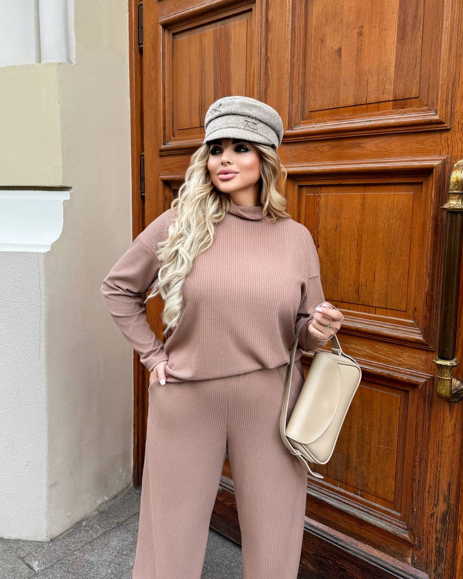 Рипсен комплект от трикотаж - Twiggy Shop