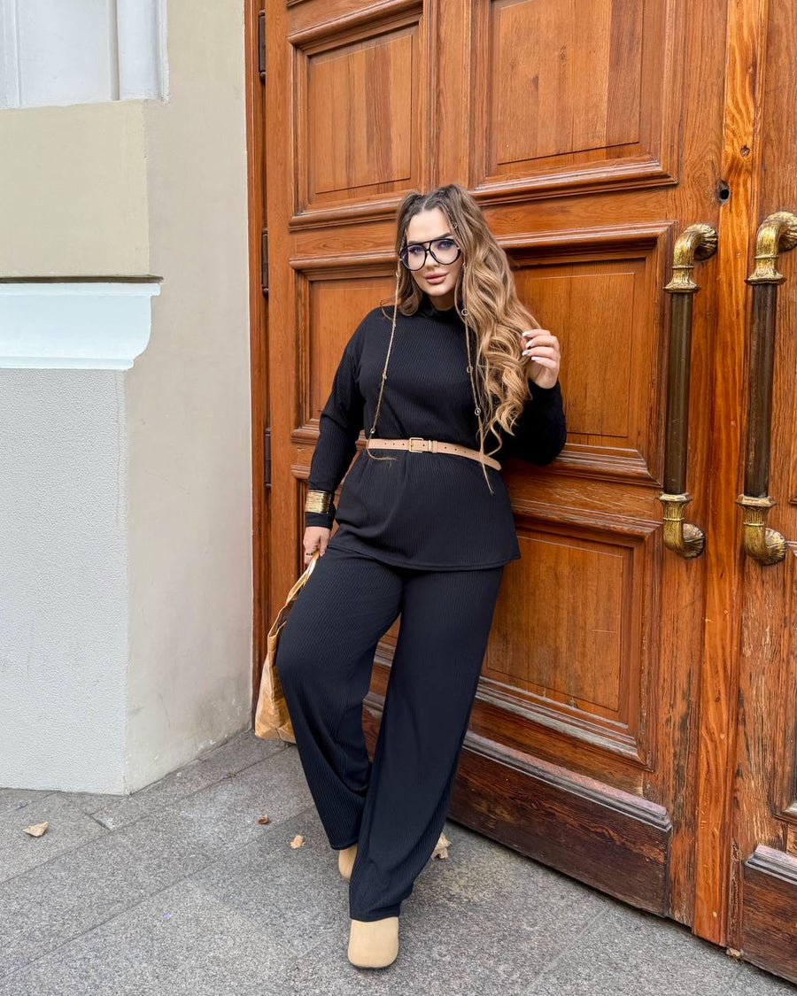 Рипсен комплект от трикотаж - Twiggy Shop