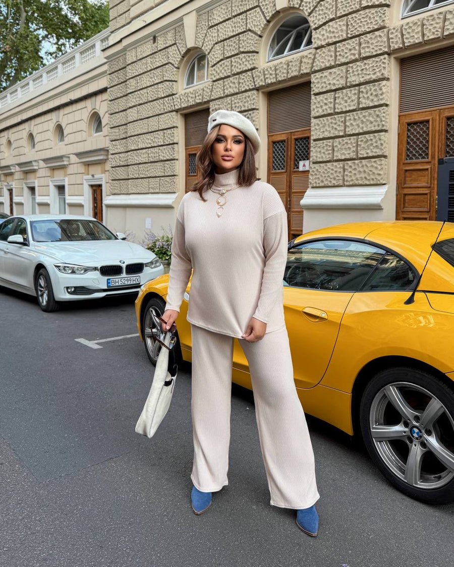 Рипсен комплект от трикотаж - Twiggy Shop