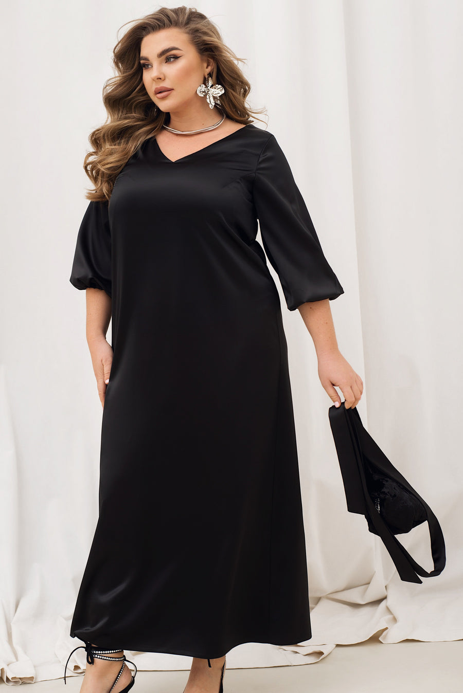 Дълга рокля от коприна - Twiggy Shop