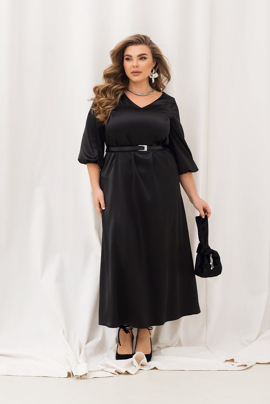 Дълга рокля от коприна - Twiggy Shop