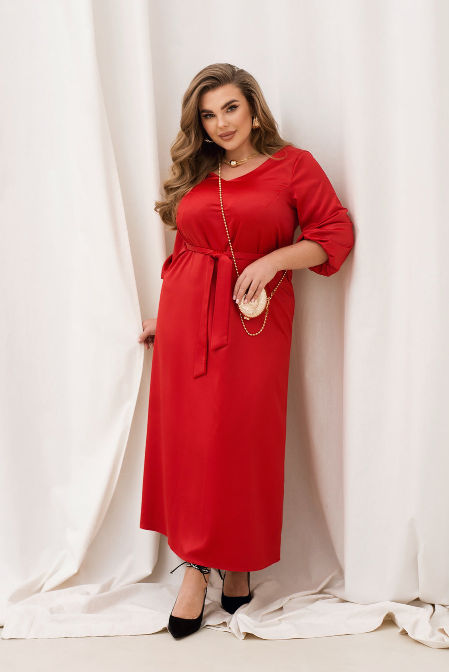 Дълга рокля от коприна - Twiggy Shop