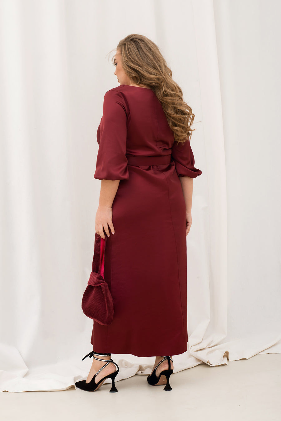 Дълга рокля от коприна - Twiggy Shop