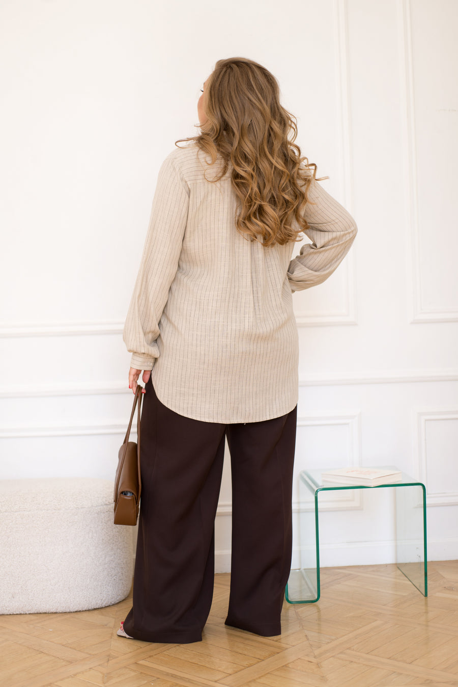 Раирана риза от ленена смес - Twiggy Shop