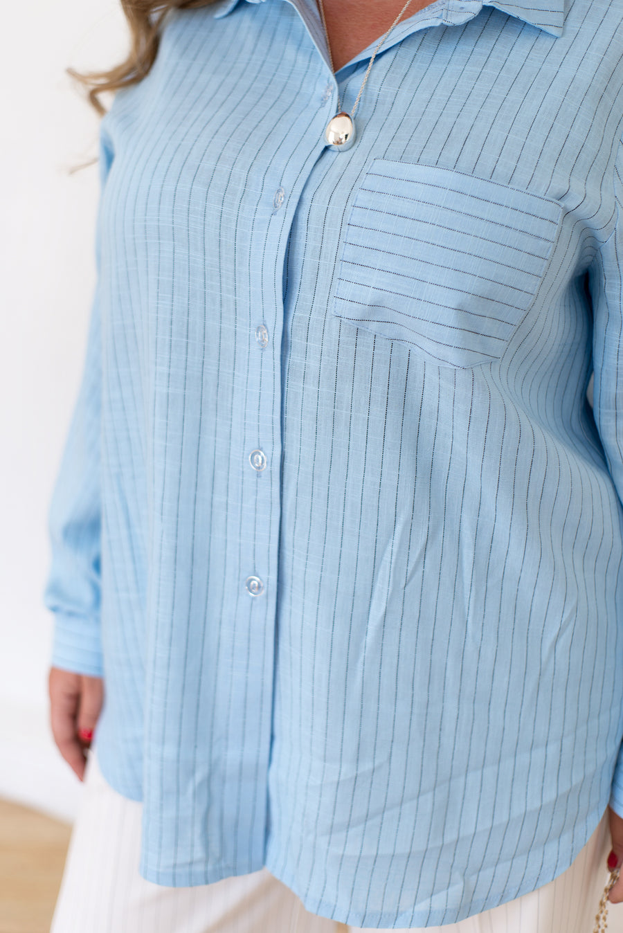 Раирана риза от ленена смес - Twiggy Shop